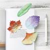 6pcs Collection Leaf Sticky Notes Set Mini Post It Memo Pad Marker Sticker for Planner Agenda School Stationery