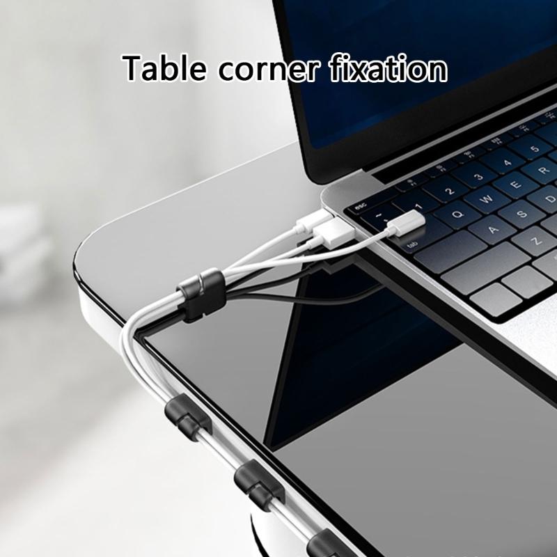 5Pcs Cable Clip Cord Organizers Holder Cable Management Charger Wire Holder Clip for Desk Home Office Car Cubicle