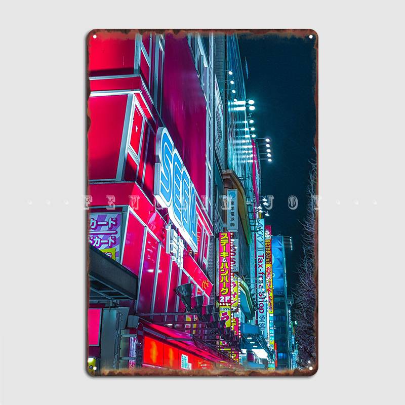 Sega Sign Metal Sign Club Bar Wall Decor Cinema Garage Create Tin Sign Poster 20x30cm