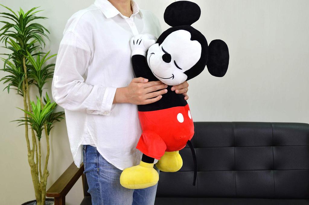 MORIPiLO Disney Body Pillow Mouse Sleeping M 45cm Stuffed Toy Cushion 53x15x25cm Red Large Birthday Present Cute Soft Disney Character Pillow