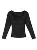 Wool Warm Autumn and Winter Slim and Thin Primer with Chest Pad Inside and Outside, Long Johns Suit
