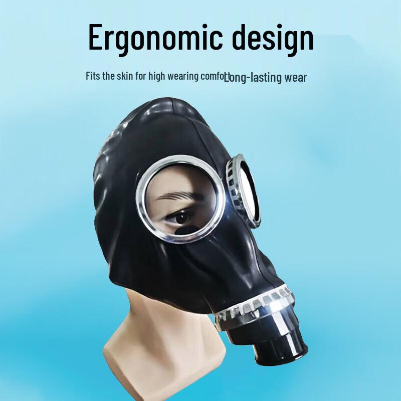 Hulidun Rubber Full Face Gas Mask with Air Hose