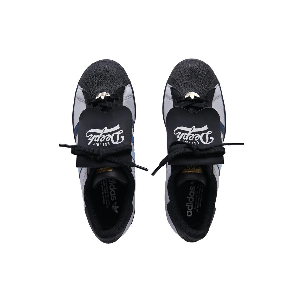 adidas Oryginalne SUPERSTAR Antypoślizgowe Odporne na ścieranie Niskie Buty do Skateboardu Unisex Czarne Szare EG4959(Zespół645-)