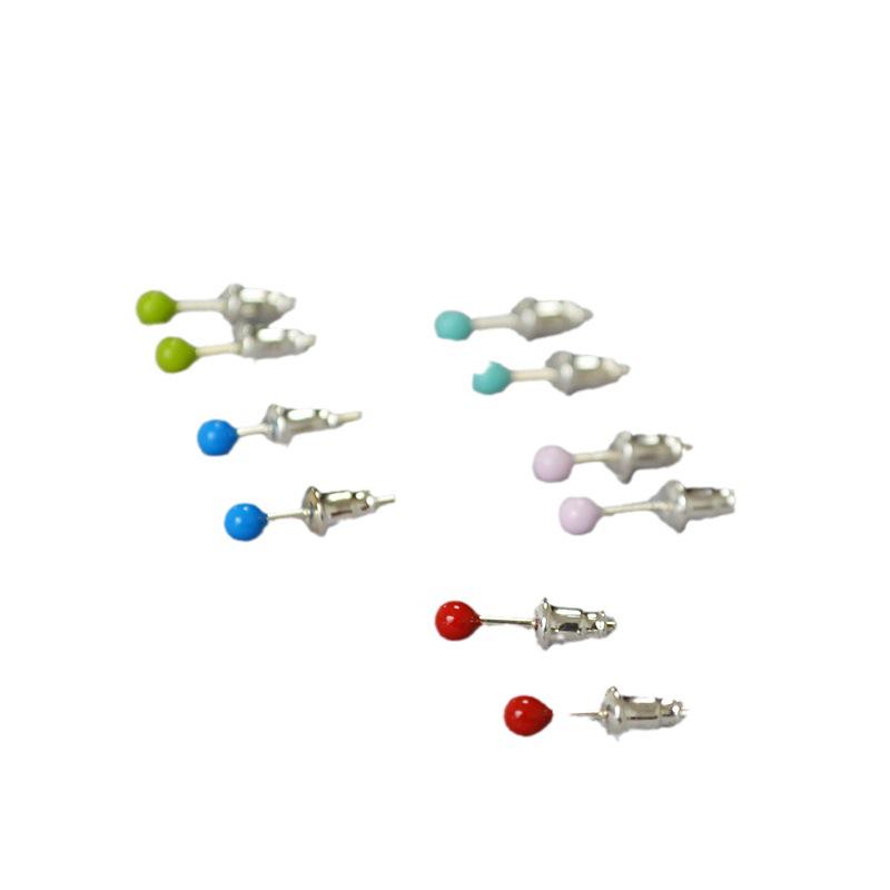 Bai Baihe Minimalist Enamel Matchstick Earrings In 925 Silver