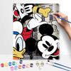 Disney Mickey Mouse Donald Duck digital oil painting diy coloring handpainted filling home decoration gift, classic anime wall art decor