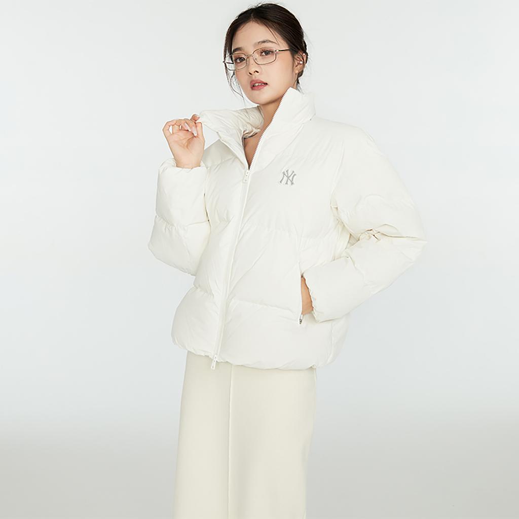New MLB New York Yankees Down Jackets Unisex Cream 3ADJB0336-50CRS