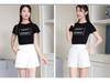 Women's High Waist Wide Leg Chiffon Shorts - Korean Style A-line White Casual Pants for Spring/Summer 2026