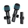 CINTYP Wireless Lavalier Microphone Dual Clip-On 360° Sound Pickup Noise Reduction Auto Sync No App Bluetooth Free 6-8H Live Streaming TikTok YouTube