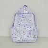 Schoolbag New Japanese Plaid Backpack Female Student Schoolbag Cute Star Printing Light Large Capacity Backpack Girl Style