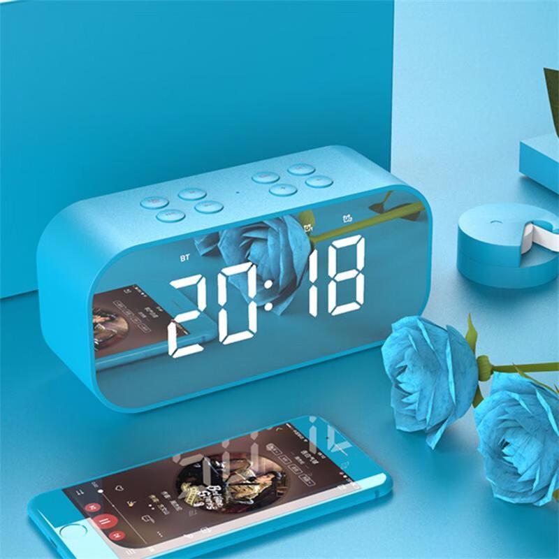 Mirror Bluetooth Speaker with Alarm Clock