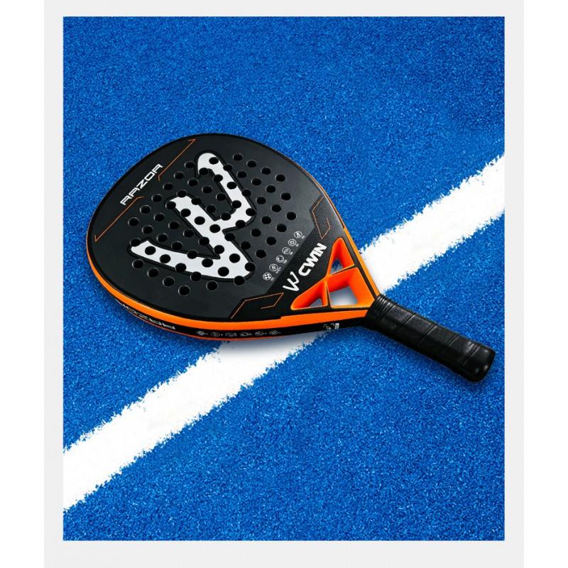 Carbonfaser Beach-Tennis-Schläger 24K Transparenter Rahmen Leichter Schläger Für Anfänger Bis Fortgeschrittene