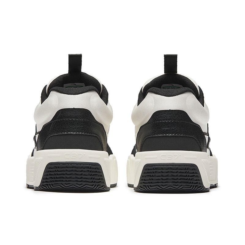 ANTA C37 Series Skateboard Shoes Men's Low Top Ivory White/Black 912448081-2