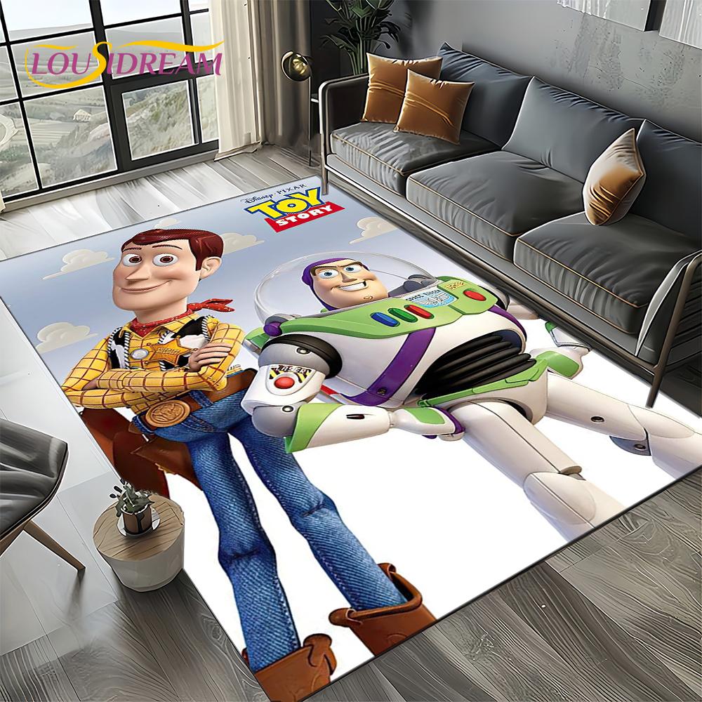 

27 Style Toy Story Cartoon 3D Carpet Rug for Bedroom Living Room Home Sofa Decoration,kid Game Large Decor Floor Mat Gift 100x120cm