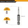 1/3/5pcs TT6-TT50 Security Torx Head Screwdriver Bit 1/4" Hex Shank Magnetic Tamper Proof 6 Point Star Screw Driver Drill Bits