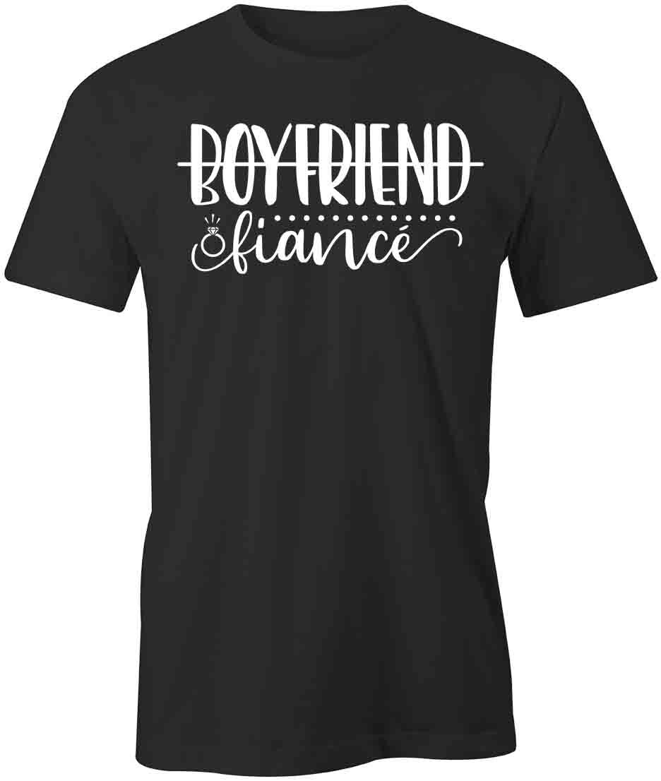 BOYFRIEND FIANCEE TShirt Tee Short-Sleeved Cotton CLOTHING ENGAGEMENT S1BSA382 XXXL