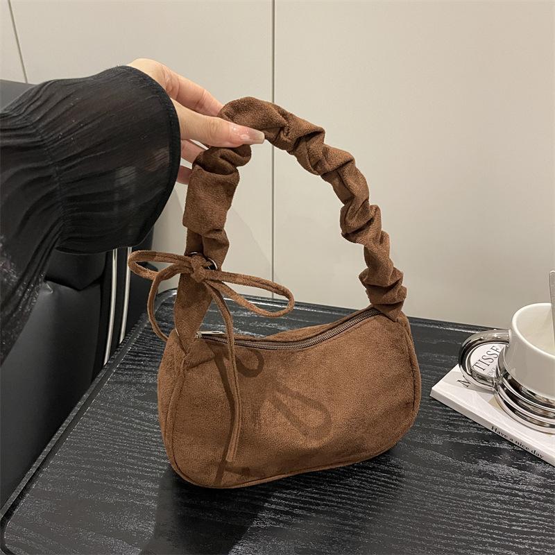 New 2025 Pleated Small Handbag, Lightweight and Casual Underarm Shoulder Bag, Korean Version Popular Bag
