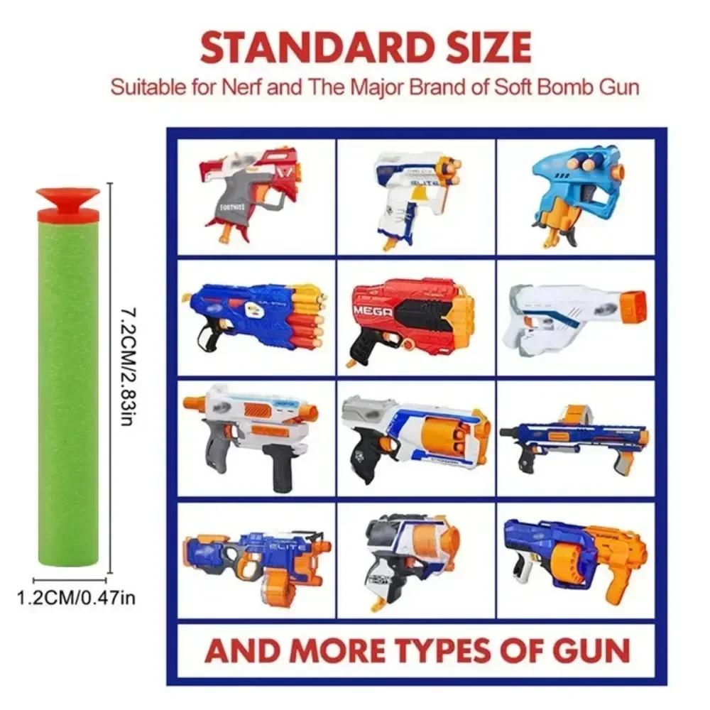 HUOBAO Green Sucker EVA Darts Strike,7.2cm Foam Bullets,Refill For Nerf N-strike Elite Series Toy Guns Strike