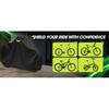 Cykel Cover 210D Oxford Udendørs Opbevaring Vandtæt Anti-UV Cykel Cover med Låsehul & Reflekterende Stribe til 1/2/3 Cykler