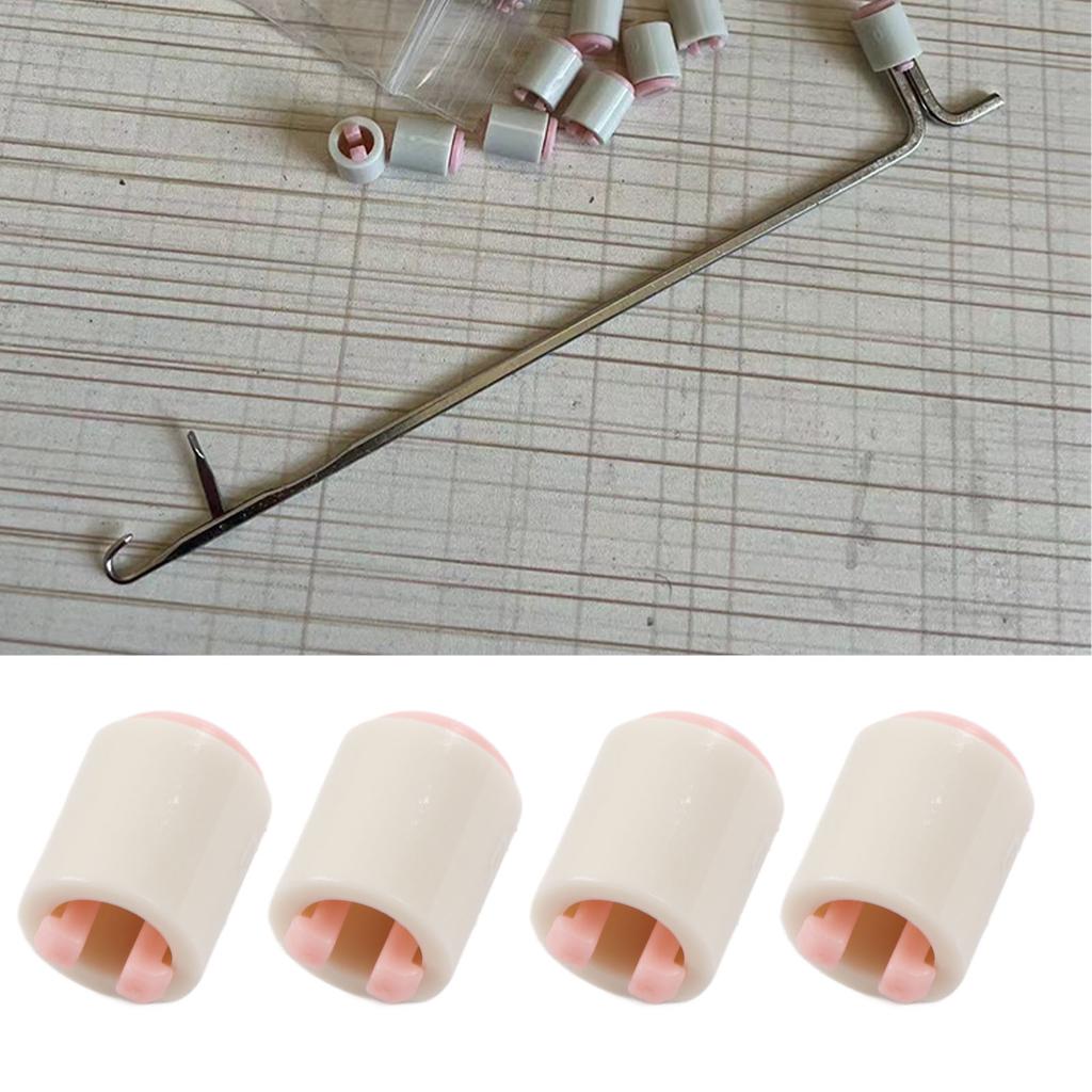 25pcs Knitting Needle Stoppers Reduces Friction Plastic Knitting Needle End Caps For LKS100 LK150 GK370