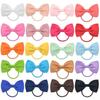 Christmas Hair Ties Bows 20pcs Ring Elastic Hair Accessories Kids Girls Cute Hair Ornaments Christmas Party Hair Bands Mixed Colors