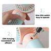 Cartoon Style Mini Handheld USB Fan 3 Speed Rechargeable Compact and Portable for Outdoor Pocket Use