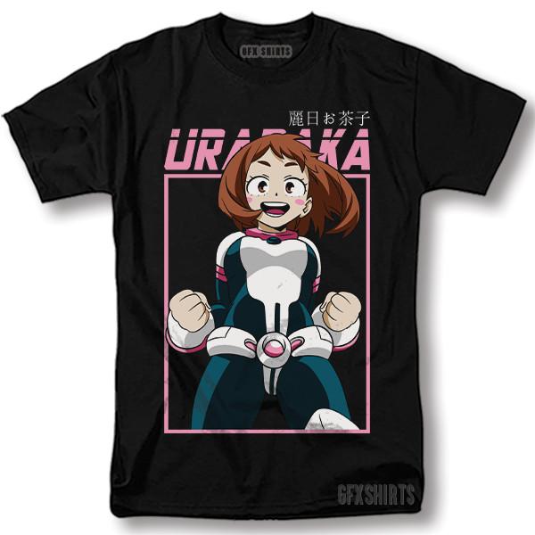 My Hero Academia Ochako Uraraka Shirt Anime Cosplay Manga T-shirt S