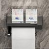 Bathroom Wall-Mounted Tissue Box Tissue Holder No-Punching Design Toilet Paper Roll Holder Storage Rack Modern Simple Style