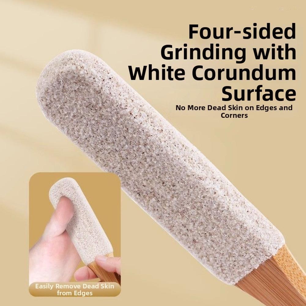 Ergonomic Handle Foot Exfoliator Wooden Rasp Lightweight