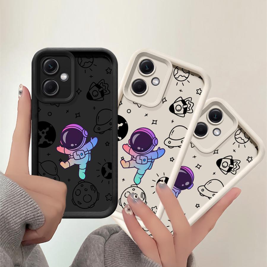 Cute Astronaut Phone Case for Xiaomi Redmi Note 11 Pro 5G 12S 11S 12 13 11 Pro Plus 10S 10 Pro 13 5G Capa Coque Cover