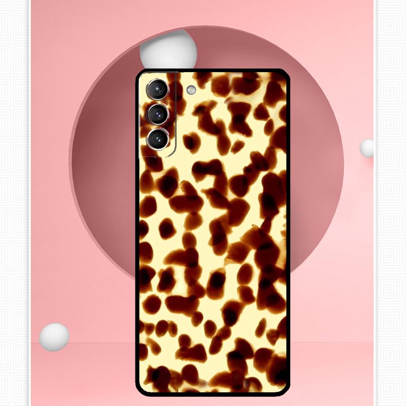 Tortoise Pattern Tortoiseshell Case For Samsung Galaxy S25 Ultra S25 FE S20 S21 S22 S23 Plus S9 S10 S24 Ultra Cover Funda