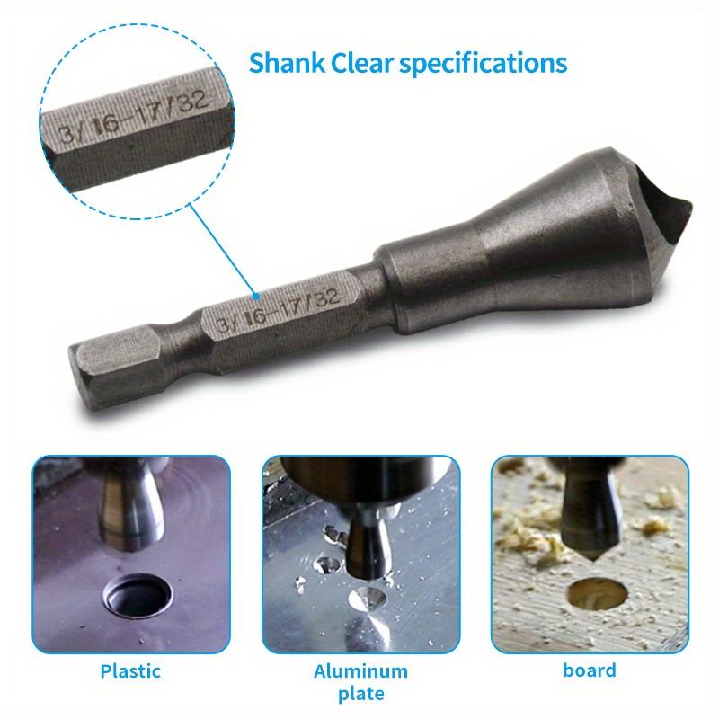3 Pcs/Set Countersink Deburring Drill Taper Hole Cutter Plastic/Aluminum/Wooden Countersunk Head Chamfering Tools
