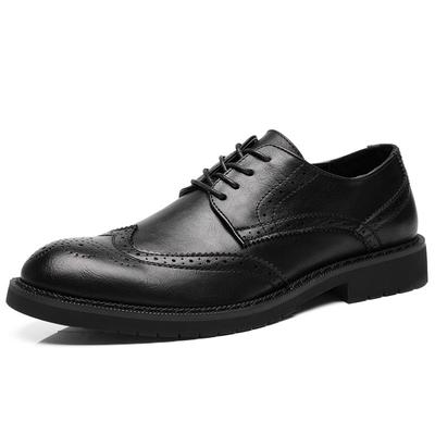 Mens Oxford Shoes Leather Brogue Men's Dress Shoes Classic Business Formal Shoes for Men