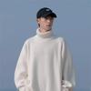 Oversized Turtleneck Knit Sweater For Men Warm Soft Daily Wear Jumper