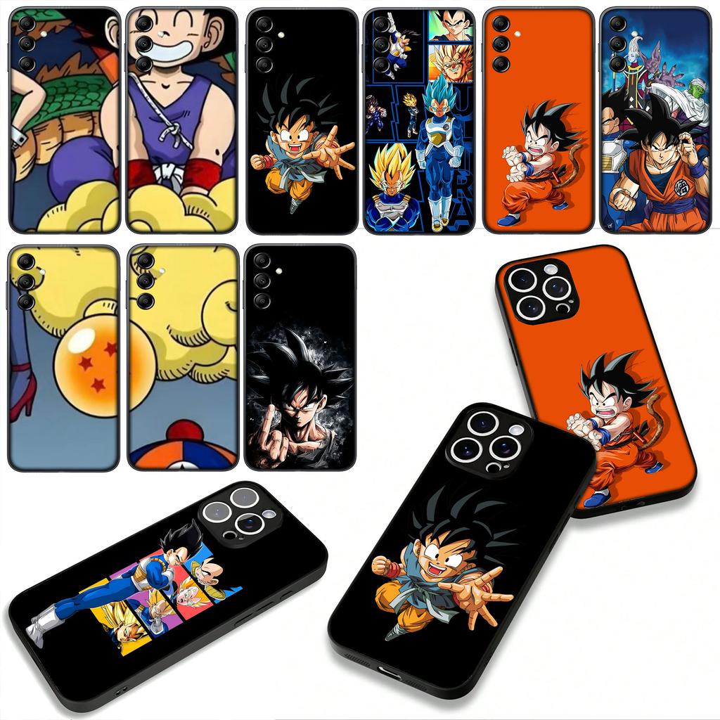 for Samsung Galaxy A25 A37 A57 A12 A14 A31 A41 A50 A51 A70 A71 A72 A21S A04 M15 Note 20 9 8 10 Case Dragons Gokus Balls Z Vegeta