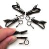5PCS Mini Clamp Iron Earphone Microphones Clips For T-shirt Collar Clip