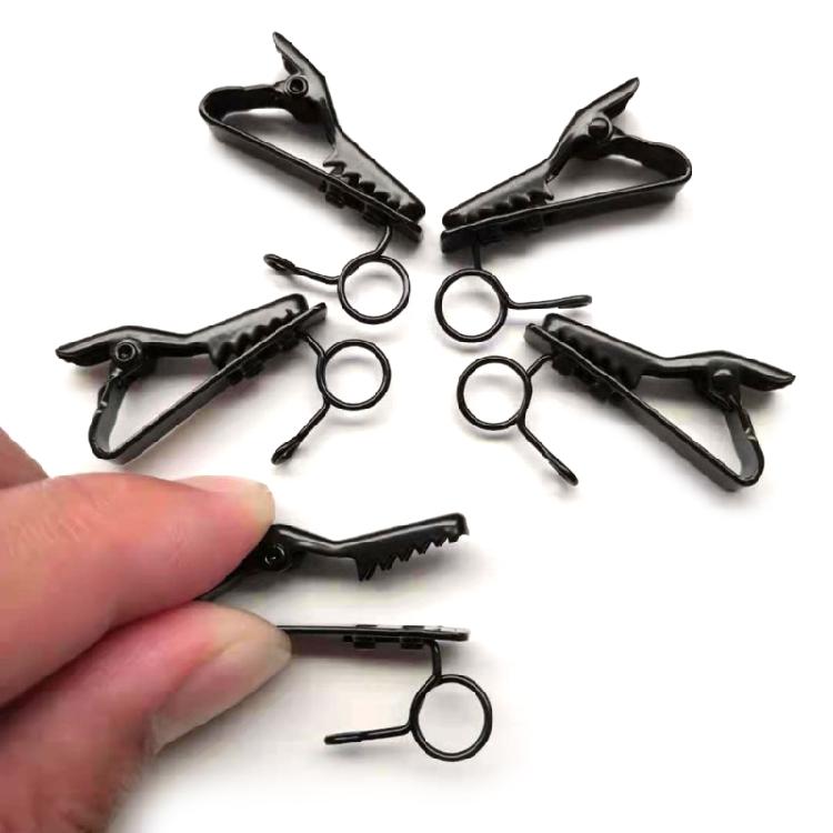 5PCS Mini Clamp Iron Earphone Microphones Clips For T-shirt Collar Clip