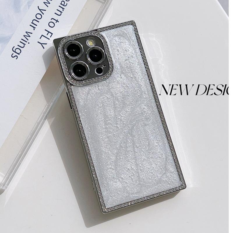 

Роскошный блестящий мягкий силиконовый чехол для iPhone 16 Pro Max 15 14 Pro 13, защита линз, противоударное покрытие, чехол для телефона iPhone 13 Pro Max