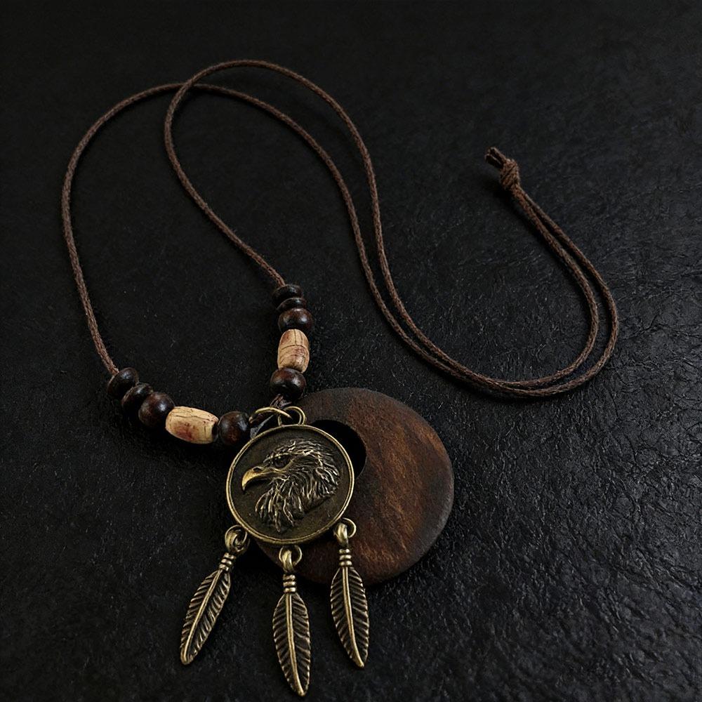 Boho Sweater Chain Hollow Leaves Clothing Pendant Vintage Necklace  Gifts