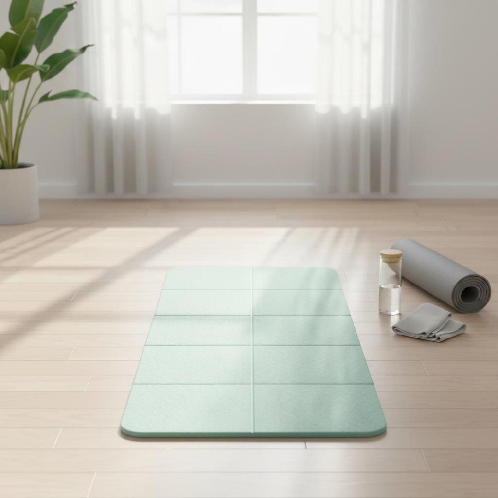 Faltbare Trainingsmatte Reisefreundlich Rutschfeste Yogamatte