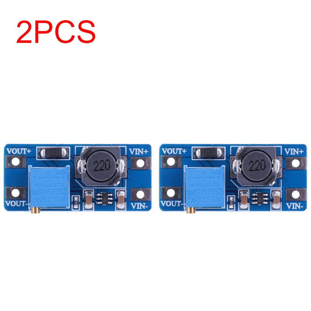 10-2PCS MT3608 Booster Power Supply Module DC-DC Step Up Converter Power Apply Module Adjustable 2A Max 2V-24V To 5V 9V 12V 28V