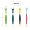 Three Sided Pet Toothbrush Multi Angle Dental Care Kit Removes Bad Breath Tartar Portable Finger Brush Dog Cat Teeth Cleaning