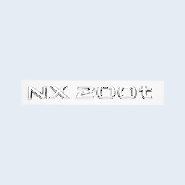Car Trunk ABS Chrome Gloss Black Letters Logos Badge Emblem Decals Styling Sticker For Lexus NX NX200 NX300 NX200t Accessories