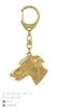 Greyhound, English Greyhound - Gilded Key Ring with Dog In Gift Box, Handbag Decoration, Luxury Accessory by Art-Dog Brand