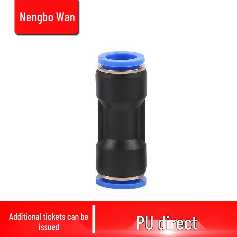 Plastic Reducing Straight Quick-Connect Pneumatic Air Tube Fitting (PU Sizes: 6-8-10-12-14-16PG)