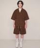 Nainneoscheu Flower Turn-Up Shorts_Brown