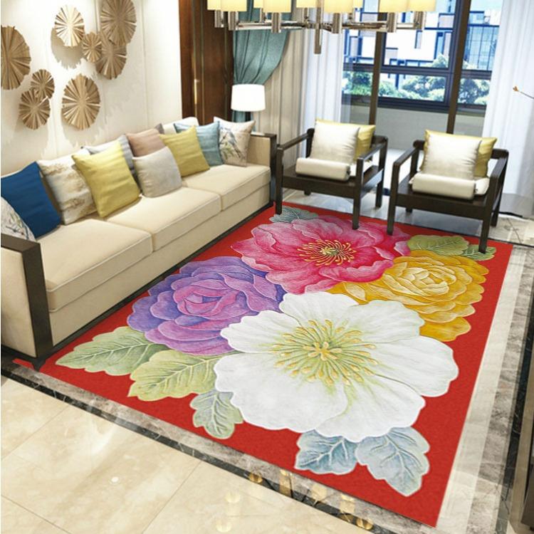 European Style Living Room Carpet Bedroom Bedside Carpet Dining Room Carpet Floor Mat Balcony Door Mat