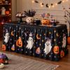 Halloween Table Skirt With Waterproof Dustproof Decor Dining 140-275cm Length