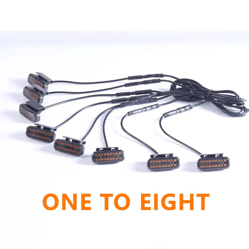 FOR HAVAL H9 LED Front Grille Light  Car Daytime Running Light Wheel Eyebrow Lamp For Pickup Offroad 12V Light for car grille
