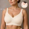 Soutien-gorge de sport fin sans coutures grande taille à coques en gel pour femmes Réducteur Lifting Anti-affaissement Lingerie pour forte poitrine