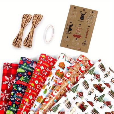 1 Set Verpackung glänzend 80g gestrichenes Papier, Geburtstags-Geschenkpapier Geschenk DIY Geschenkbox, Geschenkpapier, Bouquet-Zubehör, Geschenkverpackungspapier